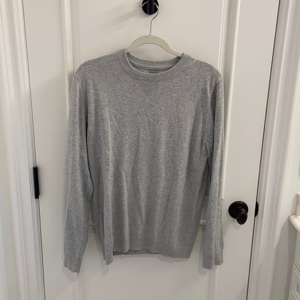 Saturdays nyc grey cashmere/cotton/silk sweater